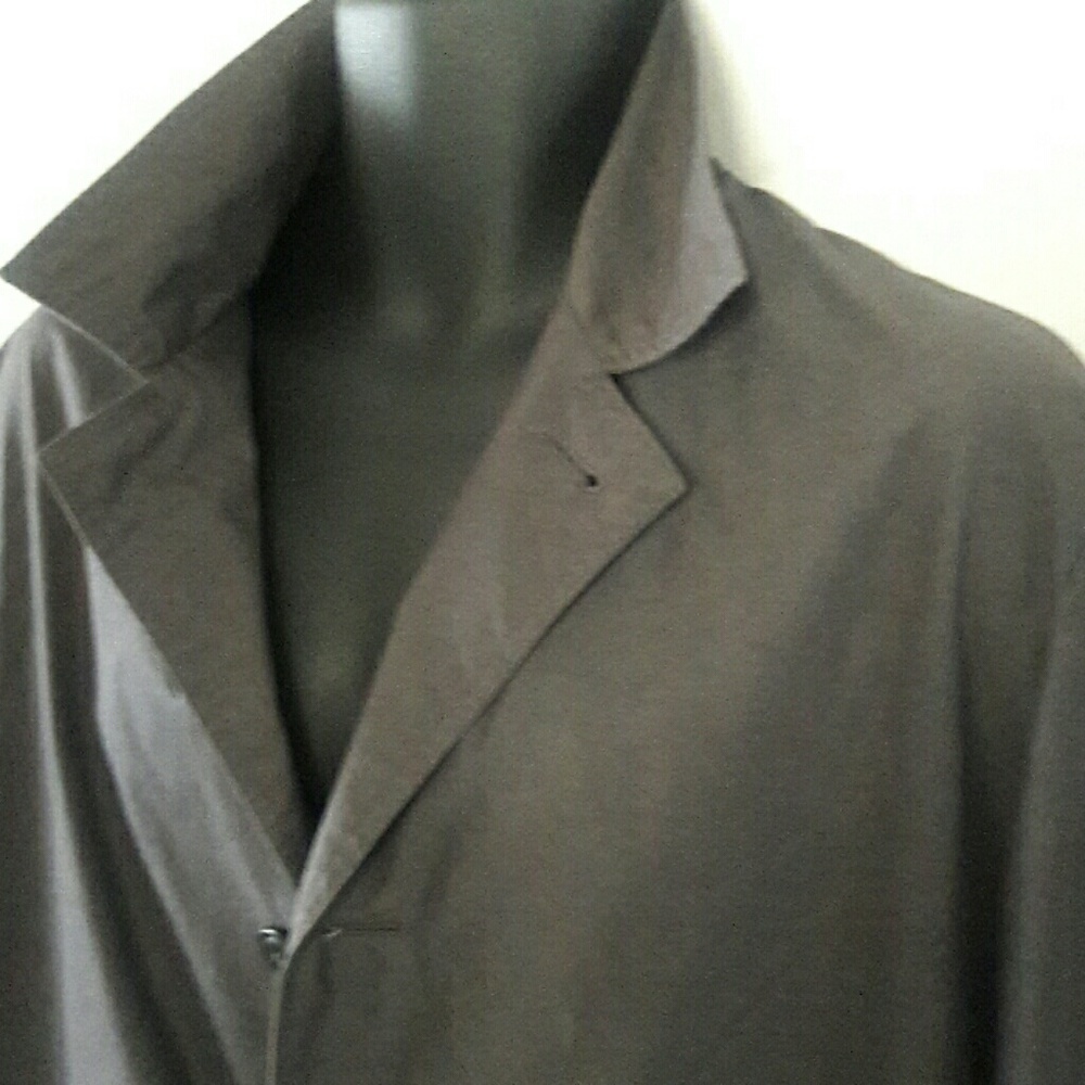 Premium Style Gray Rain Coat, Medium - Picture 2 of 6